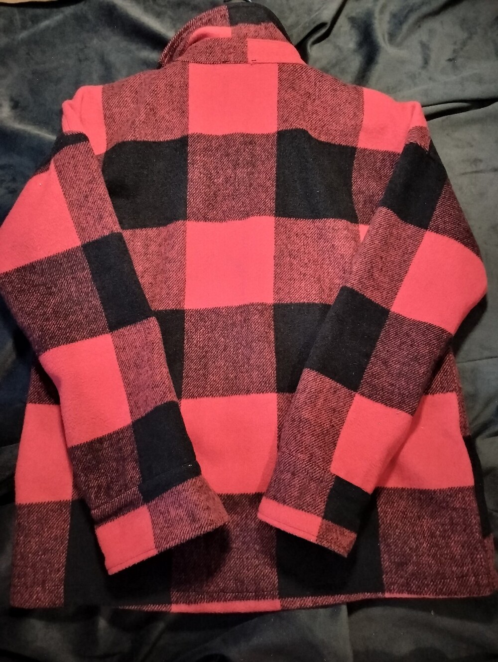 NEW Skylar + Madison Wool-Blend Buffalo Check Jacket Red & Black Plaid - Small - Picture 2 of 6